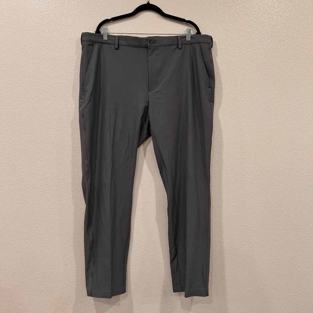 Greg Norman Mens Performance Golf Pants‎ Charcoal Grey Stretch Trousers 40x30